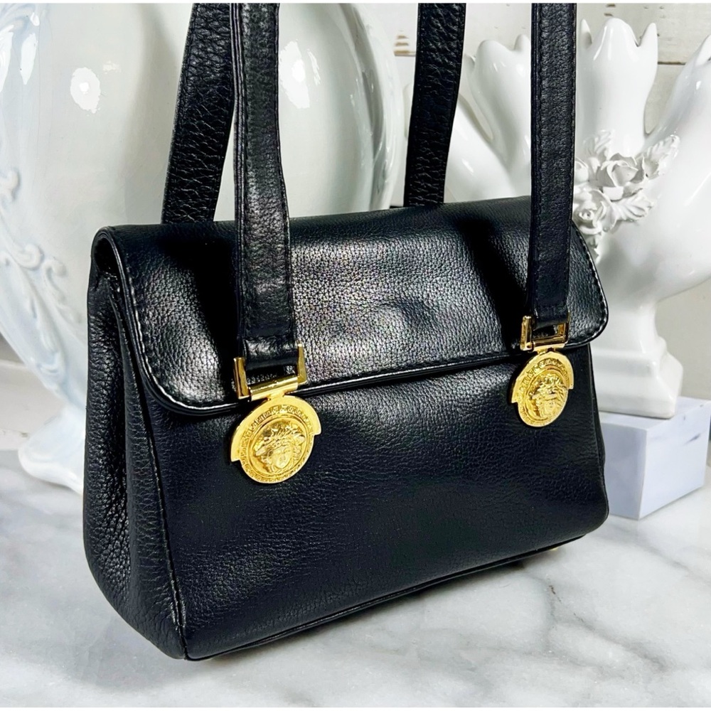 Gianni Versace Mini Leather Medusa Medallion Shoulder Bag - Picture 2 of 14